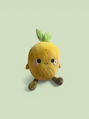 Plush Pineapple Plushie Toy - Yellow Green
